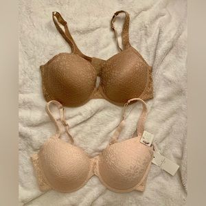 Jessica Simpson 2-Pack Full Figure Bra with Cushion Straps for Comfort (40D)